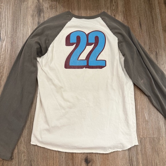 Vintage Y2K Hollister Baseball Shirt Men’s Large Logo Spell Out Preppy 90s Retro - Picture 2 of 8